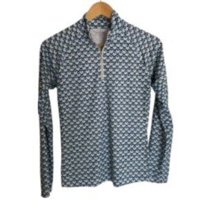 Lady Hagen Blue & White 1/4 Zip Golf Pullover XSmall